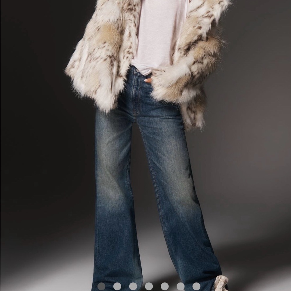 Anthropology, Pilcro Faux Fur Teddy Jacket - Cream and Brown - Picture 11 of 15